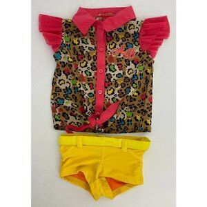 Apple Bottoms Diaper Cover with Matching Shirt - Retro 2000s Y2K - Size 2T
